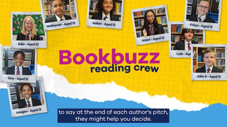 The reading crew in the Bookbuzz film
