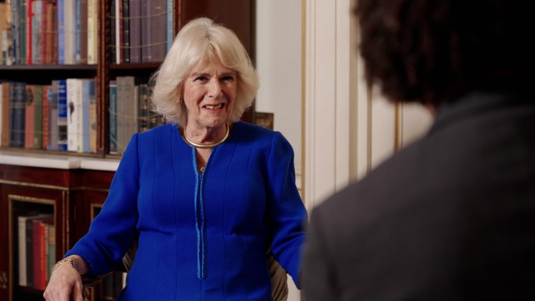HRH Queen Camilla in our World Book Day film