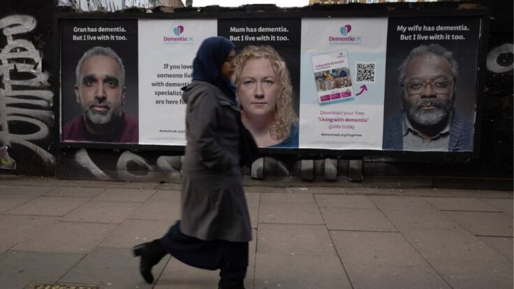 We live with dementia out of home advertising in London