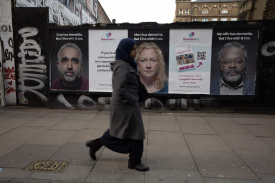 We live with dementia campaign OOH advertising